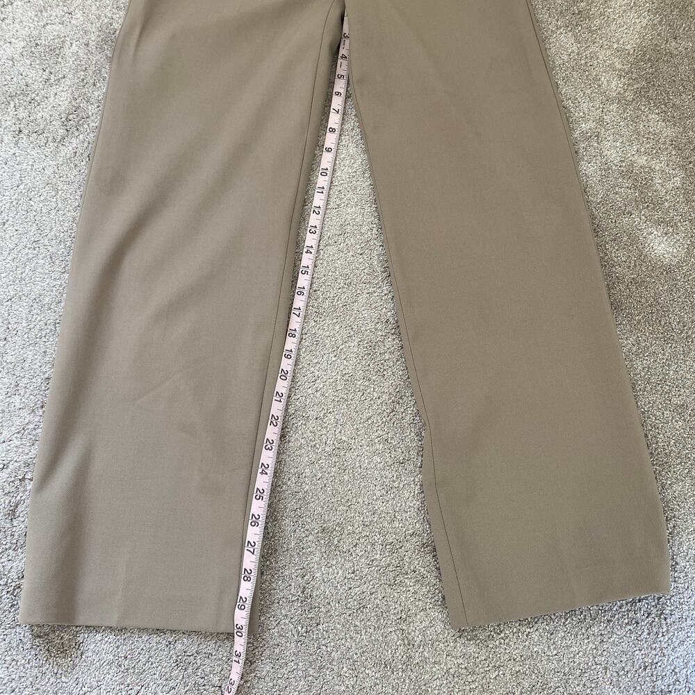 Aritzia Babaton Agency Khaki Tan Wool Trouser Work Dress Pants Size 6 - Picture 7 of 8